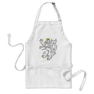 Bohemian heraldic lion standard apron