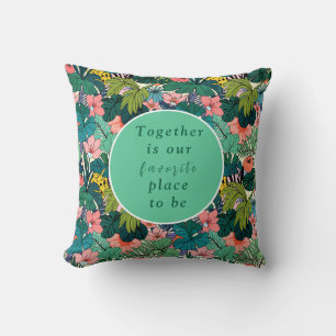Bohemian Hibiscus Wedding Cushion