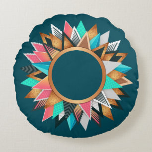 Bohemian-Inspired Round Throw Pillow