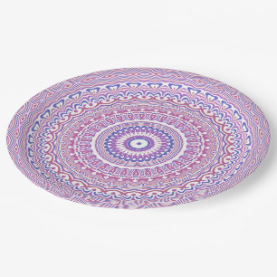 Bohemian Kaleidoscope 3 Paper Plate