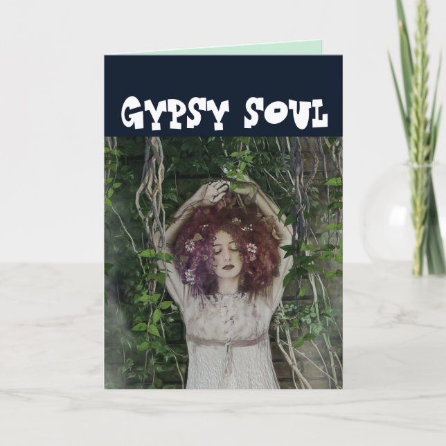 BOHEMIAN LADY GYPSY SOUL BIRTHDAY CARDS (Front)