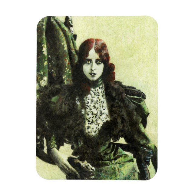 Bohemian Lady Vampire Flexible Magnet (Vertical)