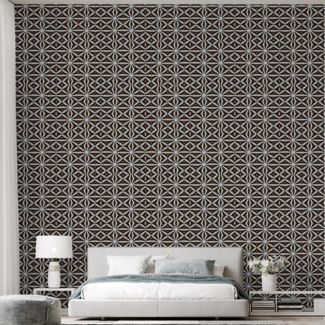 Bohemian lattice wallpaper (Bedroom)