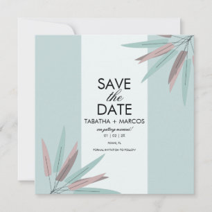 BOHEMIAN Leaf Tribal SAVE THE DATE