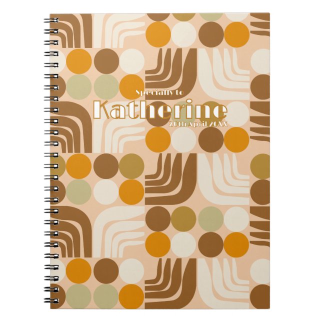 Bohemian Light Brown Notebook (Front)