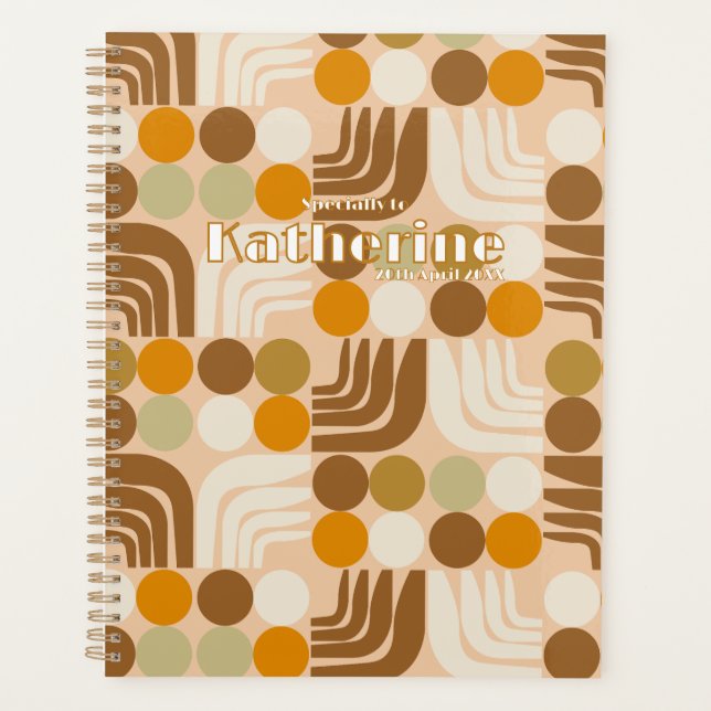 Bohemian Light Brown Planner (Front)