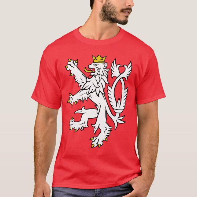 Bohemian Lion Rampant T-Shirt (Front)