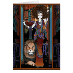 Bohemian Lion Tamer Girl Circus Performer Leona