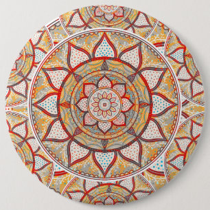 Bohemian Mandala 6 Cm Round Badge