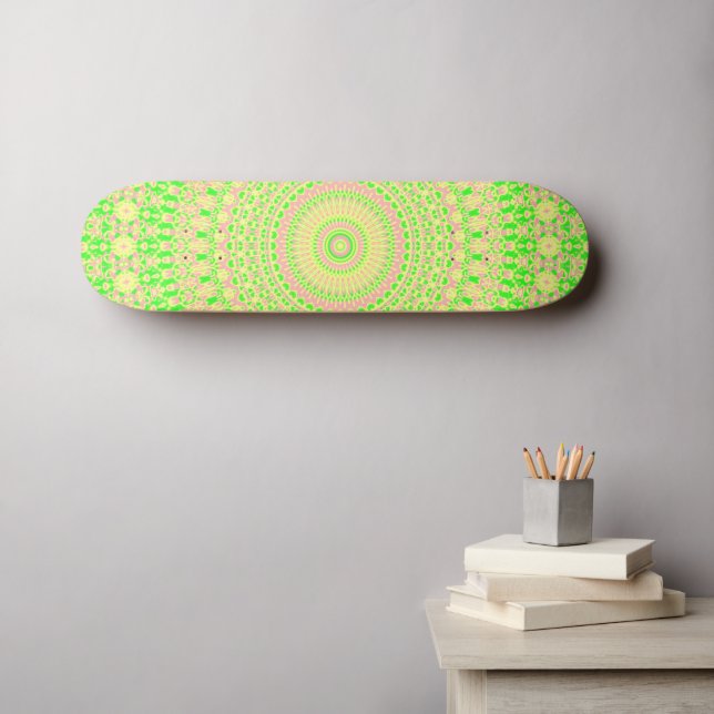 Bohemian Mandala Skateboard (Wall Art (Horz))