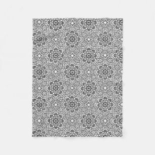Bohemian Mandala Yoga Lovers Geometric Fleece Blanket