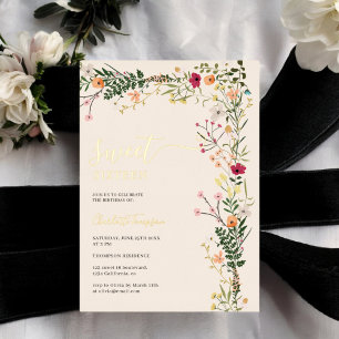 Bohemian meadow wild flowers spring sweet 16