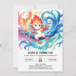 Bohemian Monkey Birthday Invitation