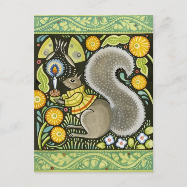 BOHEMIAN MOOSHKA ART POSTCARD (Front)