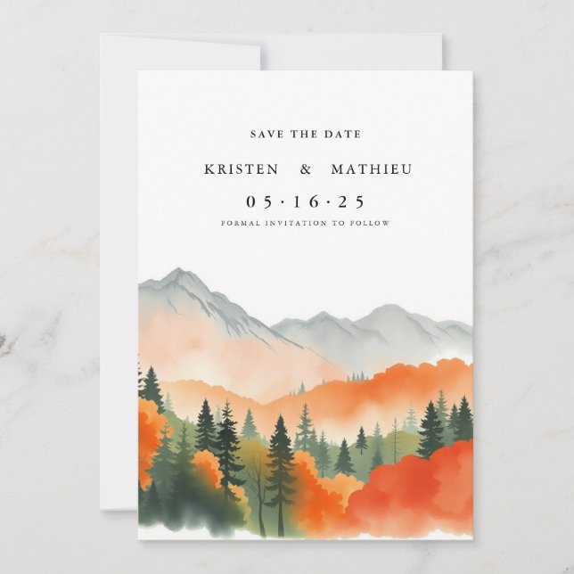 Bohemian Mountain Save The Date (Front)