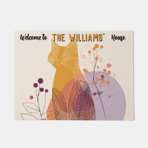 Bohemian Norwegian Forest Cat Outdoor Mat