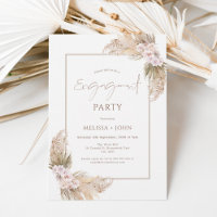 Bohemian Orchard Pampas Grass Floral Engagement