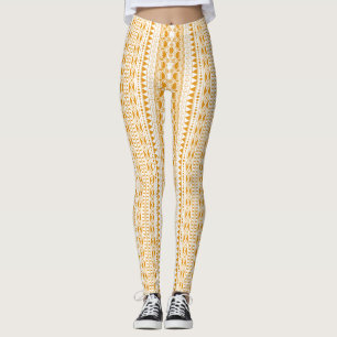 Bohemian Ornament 30122020 Orange Leggings