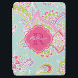 Bohemian Paisley Custom Monogram iPad Air Cover<br><div class="desc">Custom design features an elegant ornate hand-drawn bohemian mehndi henna tattoo illustration with botanical floral and paisley swirls. Click the Customise It button to add your name and monogram to create your own unique one of a kind design.</div>