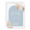 Bohemian Pampas Grass Baby Shower Boy Invitation