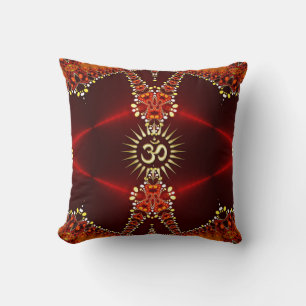 Bohemian Passion OM Deep Red Cushion / Pillow