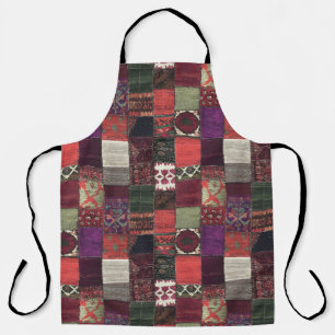 Bohemian Patchwork All-Over Print Apron