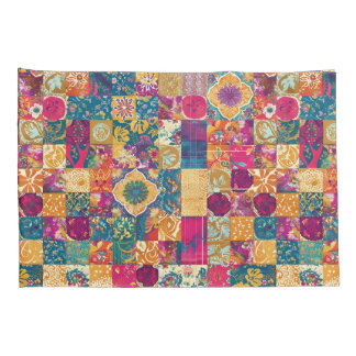 Bohemian Patchwork Tile Design Pillowcase