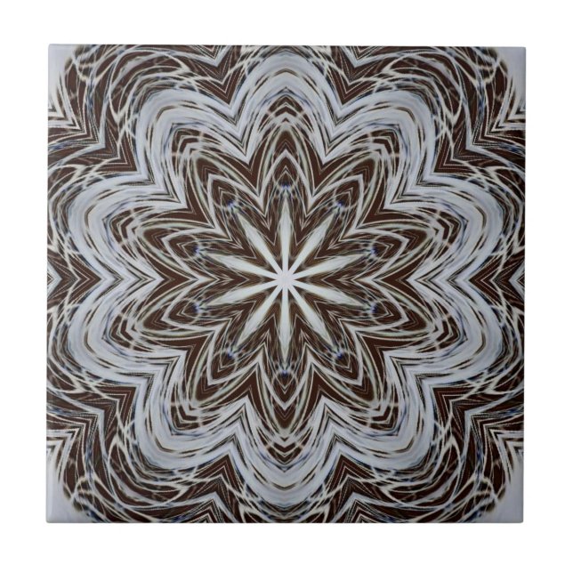 Bohemian Pattern 3 -Design 1 Ceramic Tile (Front)