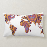 Bohemian Patterned World Map Statement Pillow<br><div class="desc">By Redefined Designs</div>