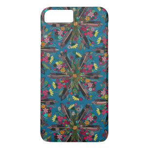 bohemian posy blue iPhone 8 plus/7 plus case