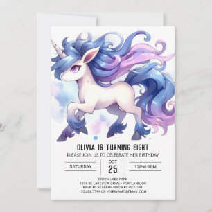 Bohemian Printable Horse Birthday Invitation