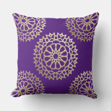 Bohemian purple chic cushion