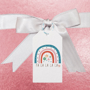 Bohemian Rainbow Christmas Holiday  Gift Tags