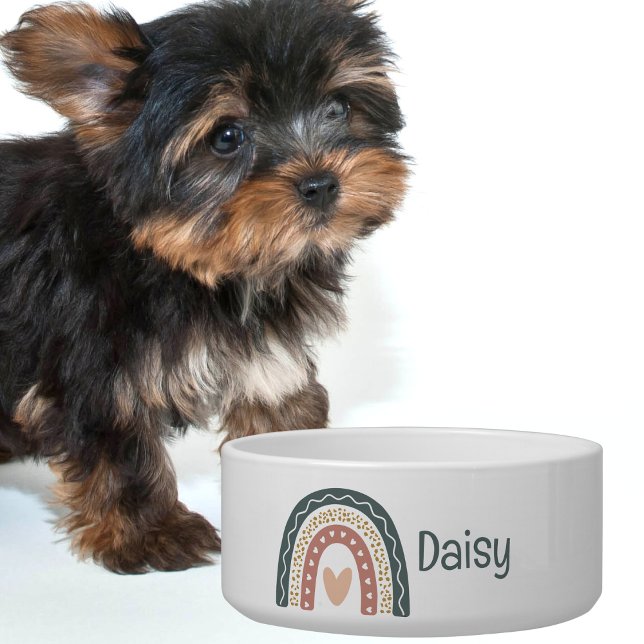 Bohemian Rainbow Monogram Pet Feeding (Creator Uploaded)