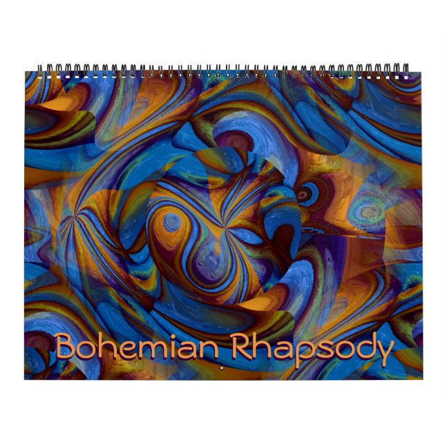 Bohemian Rhapsody Trippy Abstract Art Calendar (Cover)