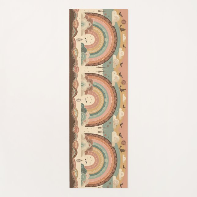 Bohemian Serenity Yoga Mat (Front)