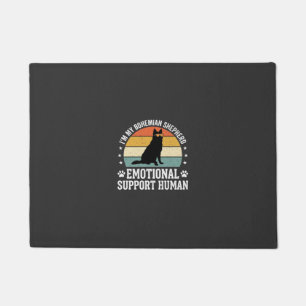 Bohemian Shepherd Emotional Support Human Dog Doormat