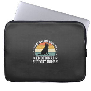 Bohemian Shepherd Emotional Support Human Dog Laptop Sleeve