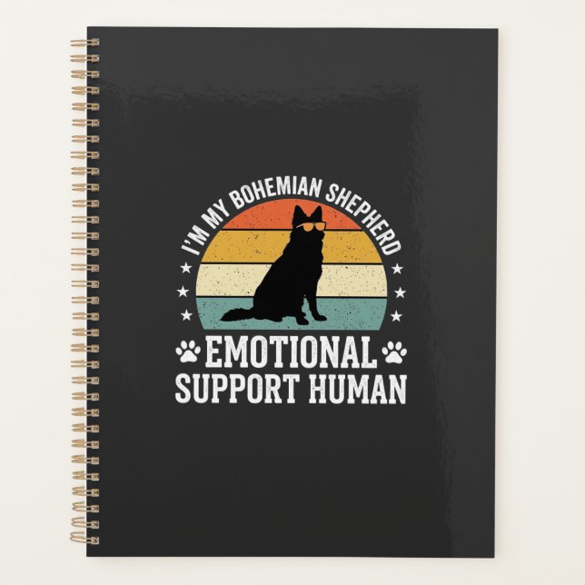Bohemian Shepherd Emotional Support Human Dog Planner (Front)