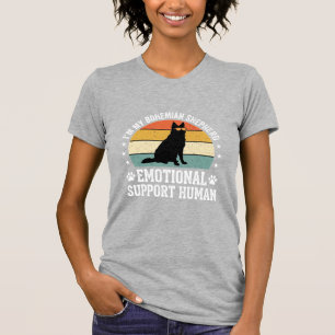 Bohemian Shepherd Emotional Support Human Dog T-Shirt