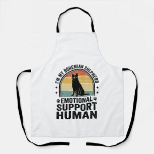 Bohemian Shepherd Emotional Support Human Vintage  Apron