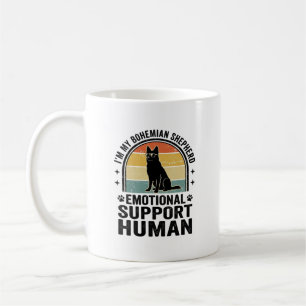 Bohemian Shepherd Emotional Support Human Vintage Coffee Mug