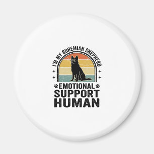 Bohemian Shepherd Emotional Support Human Vintage Magnet