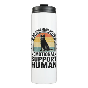 Bohemian Shepherd Emotional Support Human Vintage  Thermal Tumbler