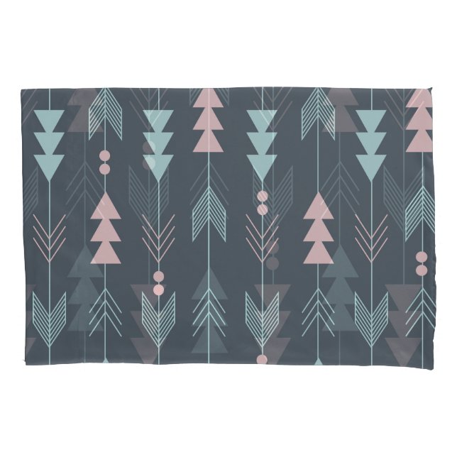Bohemian Style Boho: Ethnic Seamless Pattern Pillowcase (Front)