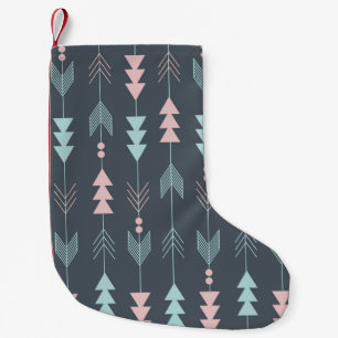 Bohemian Style Boho: Ethnic Seamless Pattern Small Christmas Stocking