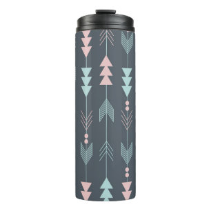Bohemian Style Boho: Ethnic Seamless Pattern Thermal Tumbler