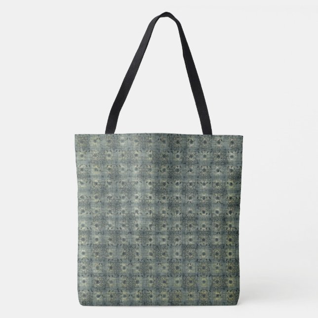 Bohemian Style Chequered Pattern, Tote Bag (Front)