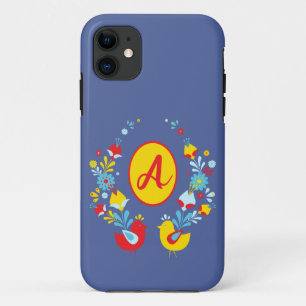 Bohemian Style Monogram Design   iPhone 11 Case