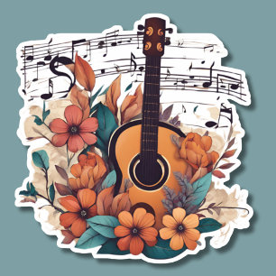 Bohemian Style Musical Guitar Waterproof 